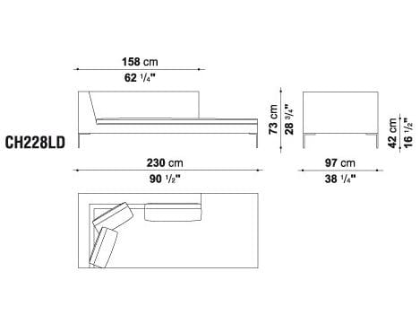 Угловой диван из ткани B&B Italia ARCH-00112684 - Вид №19