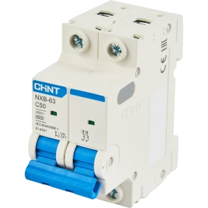 Автоматический выключатель CHINT NXB-63S 2P C50 А 6 кА