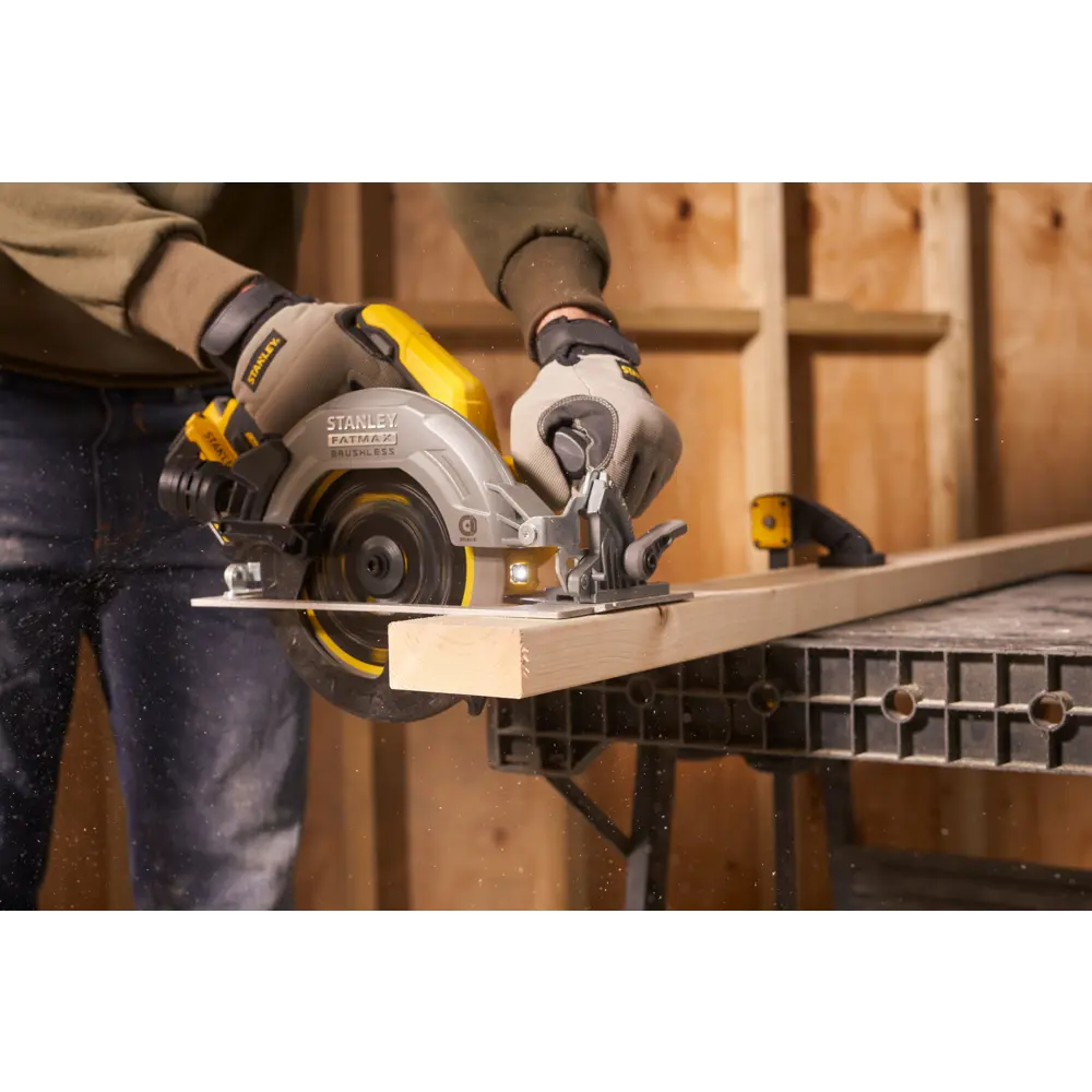Циркулярная пила аккумуляторная Stanley Fatmax SFMCS550B-XJ, 18 В, 190 мм, без АКБ и ЗУ STLM-2064637 - Вид №12