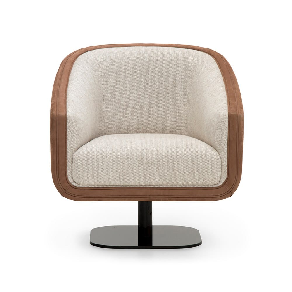 Мягкое кресло из нубука и ткани Formitalia DALLAS ARCH-00143628 - Вид №1