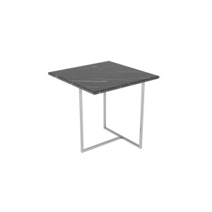 Журнальный столик квадратный Калифорния 50х50 см Бекко черный мрамор КАЛИФОРНИЯ МЕБЕЛЬ