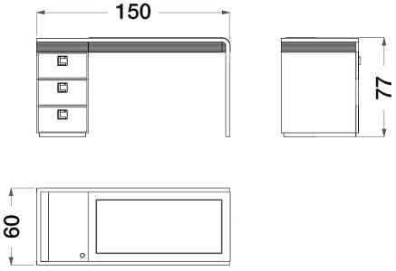 Прямоугольный стол из дерева и кожи CPRN HOMOOD Шестое чувство ARCH-00034987 - Вид №2