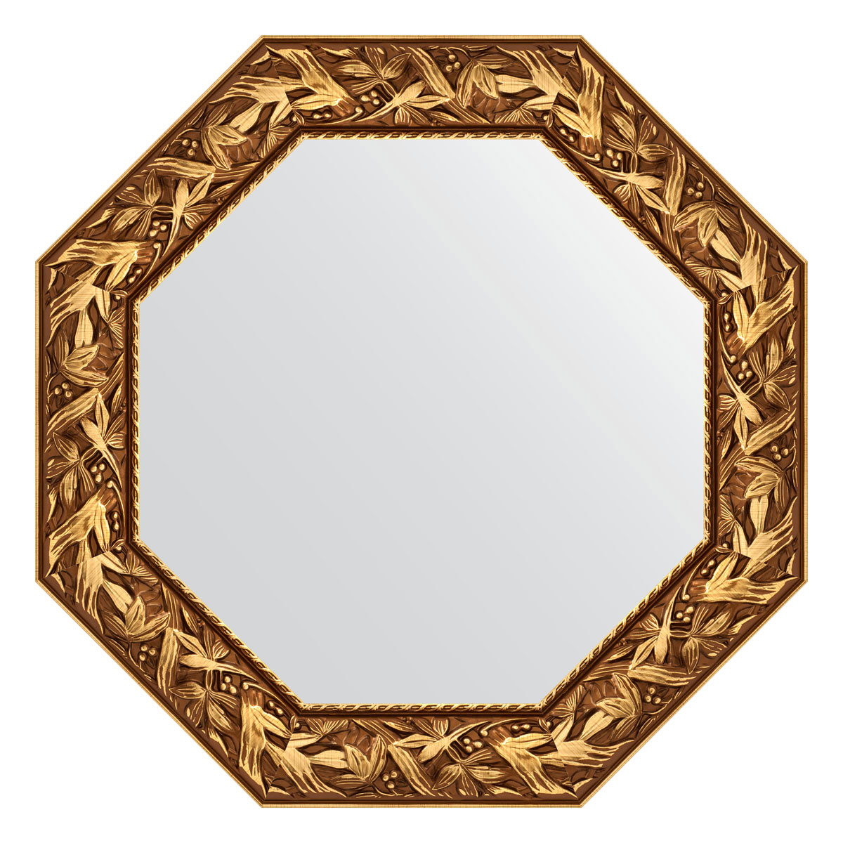 90313970 Зеркало в багетной раме византия золото 99 мм 73x73 см BY 7371 OCTAGON STLM-0180862 EVOFORM