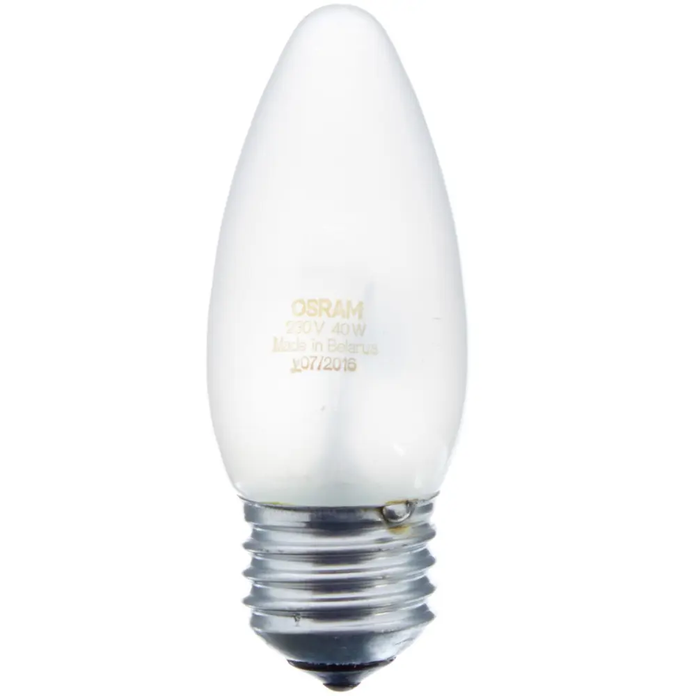 Лампа накаливания Osram свеча E27 40 Вт свет тёплый белый STLM-2167854