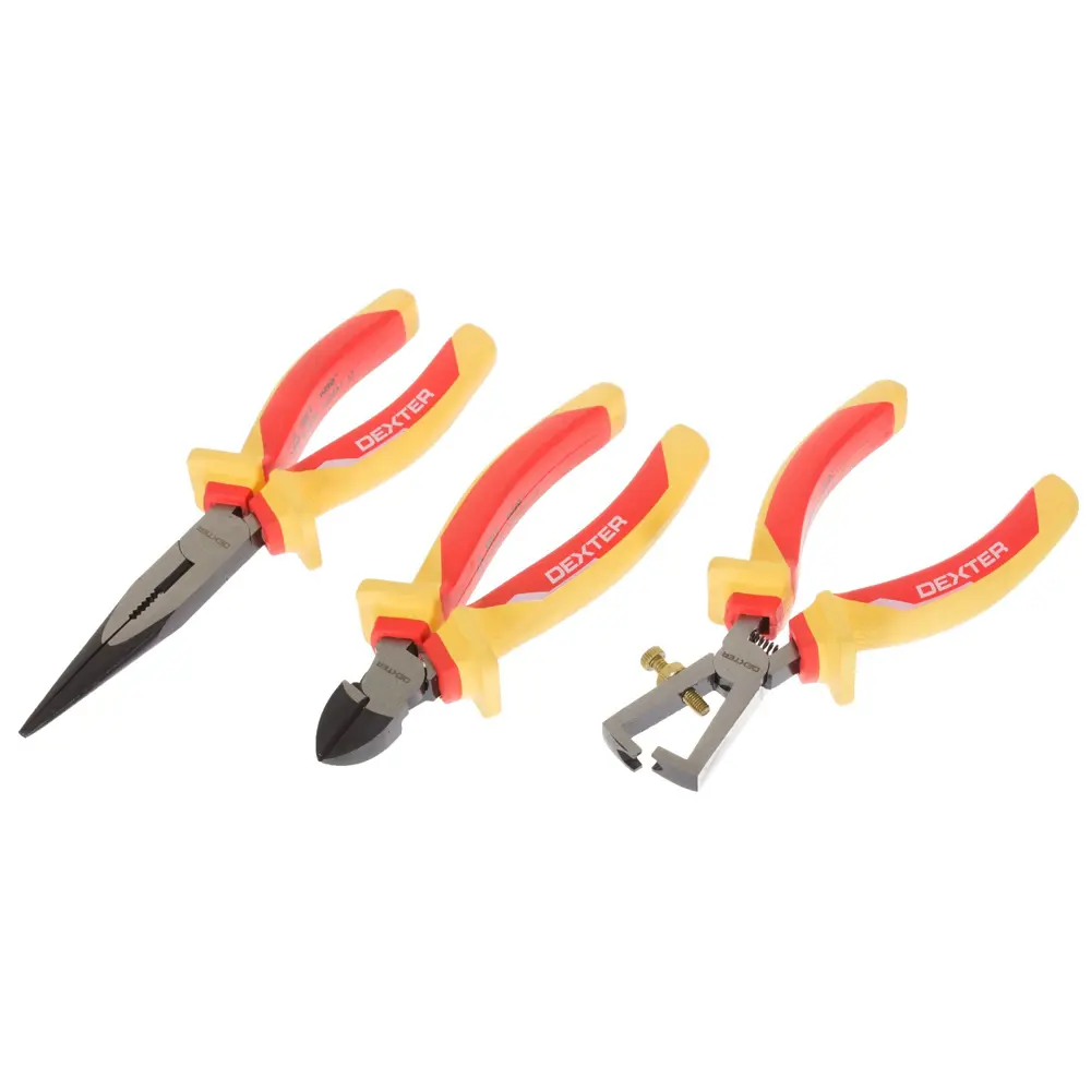 Набор шарнирно-губцевого инструментов диэлектрических Dexter HBN2D36, 3 предм STLM-2180853