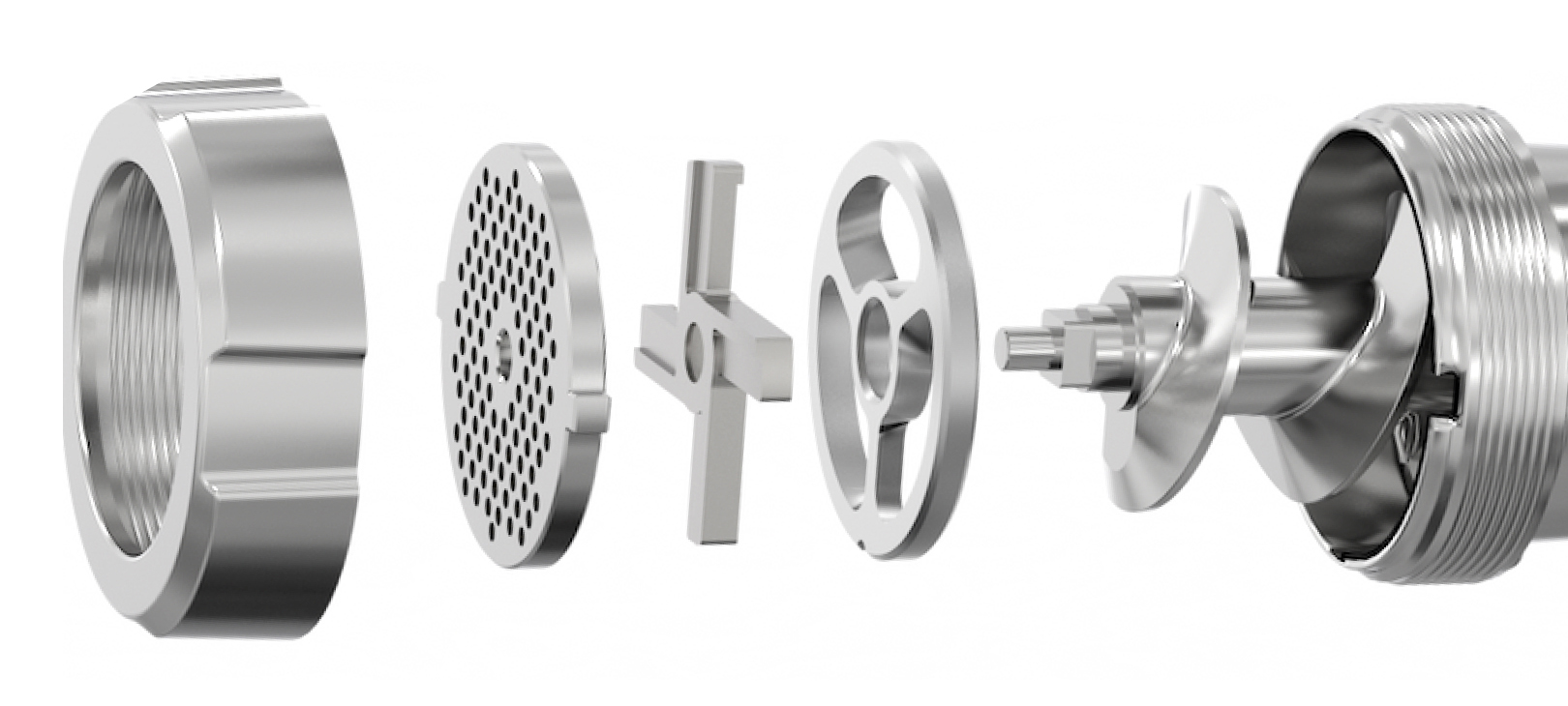 9176133 Мясорубка электрическая TEQQO Grindmaster Steel Plus серый STDN-0077910 - Вид №8