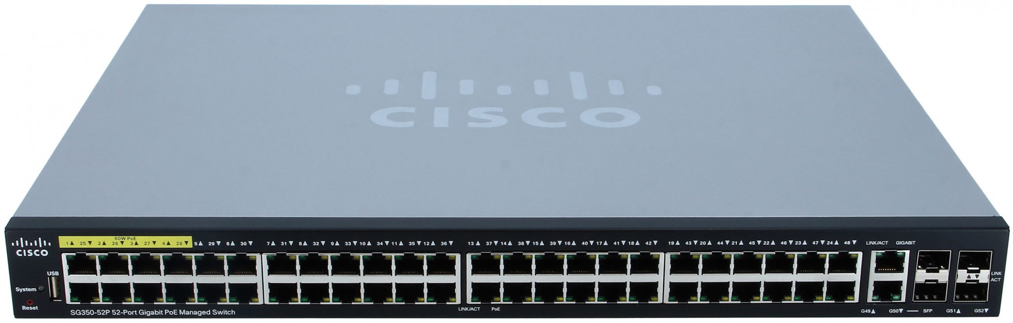 SG350-52P-K9-EU sg350-52p 52-port gigabit poe managed switch Cisco Santreyd 