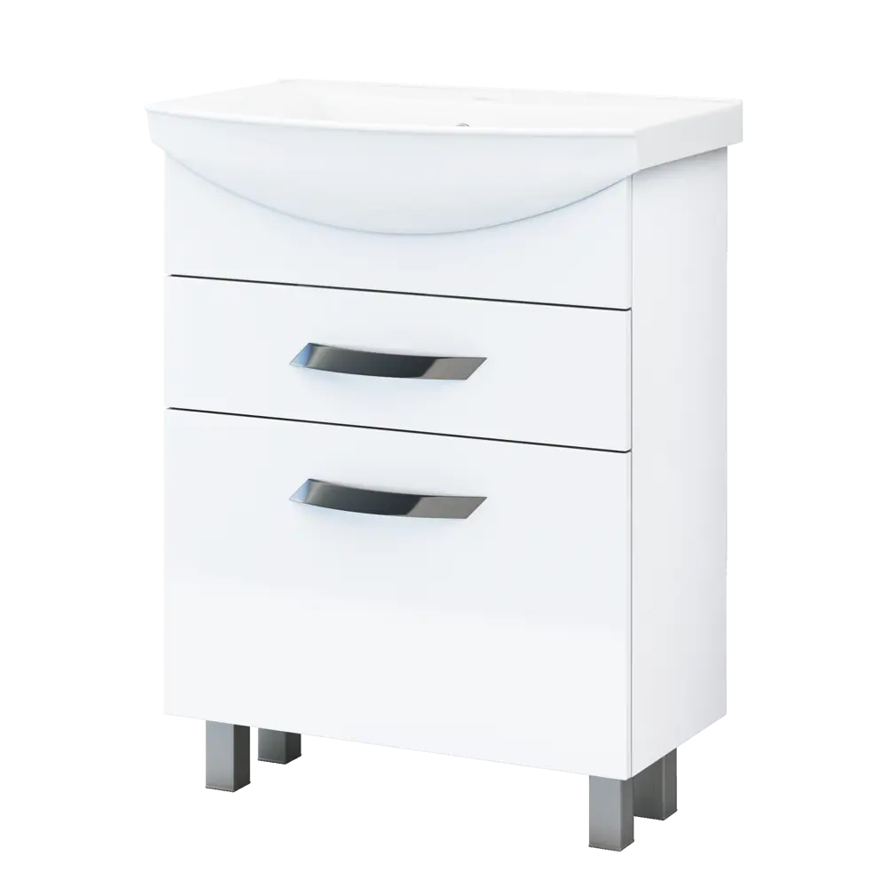 Тумба под раковину Vigo Moss 65 см, цвет белый STLM-2124504 - Вид №1