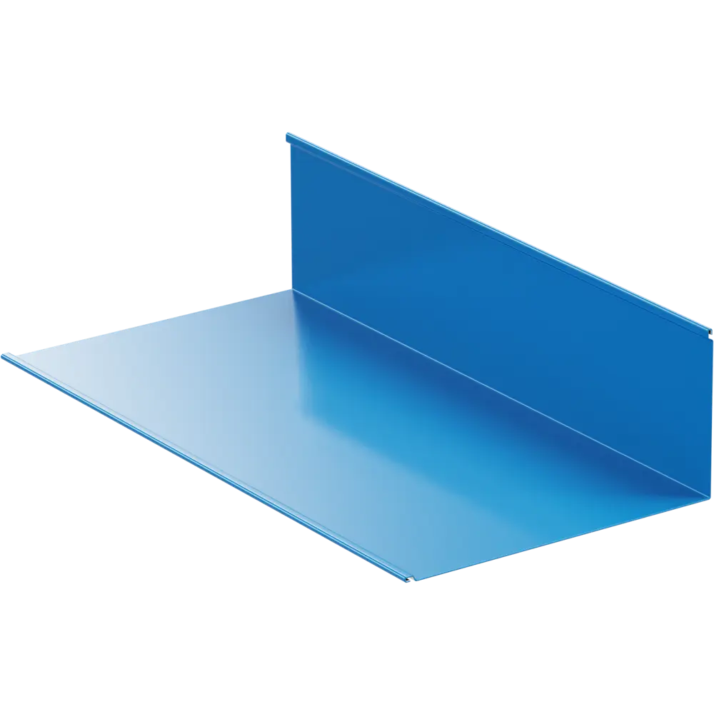 Планка примыкания нижняя 122x250x2000 мм 0.4 мм RAL 5005 синий ВЕГА STLM-2122357