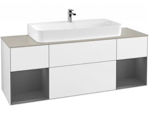 Villeroy&Boch Тумба под раковину Прямоугольная версия F213GKGF Finion Glossy White Lacquer