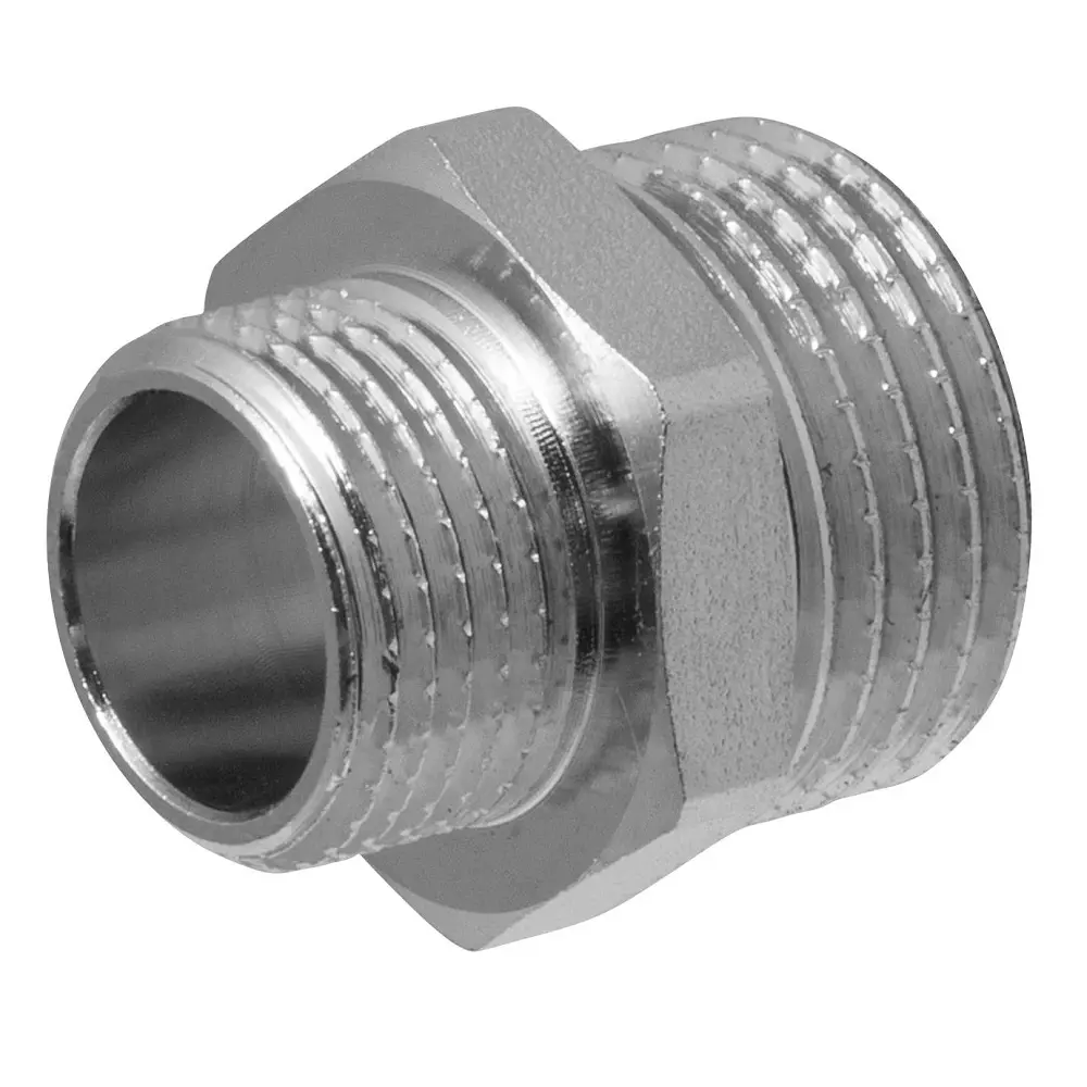 Ниппель-переходник MPF 1/2"x3/8" наружная-наружная резьба латунь 89176772 STLM-2111373 Santreyd 