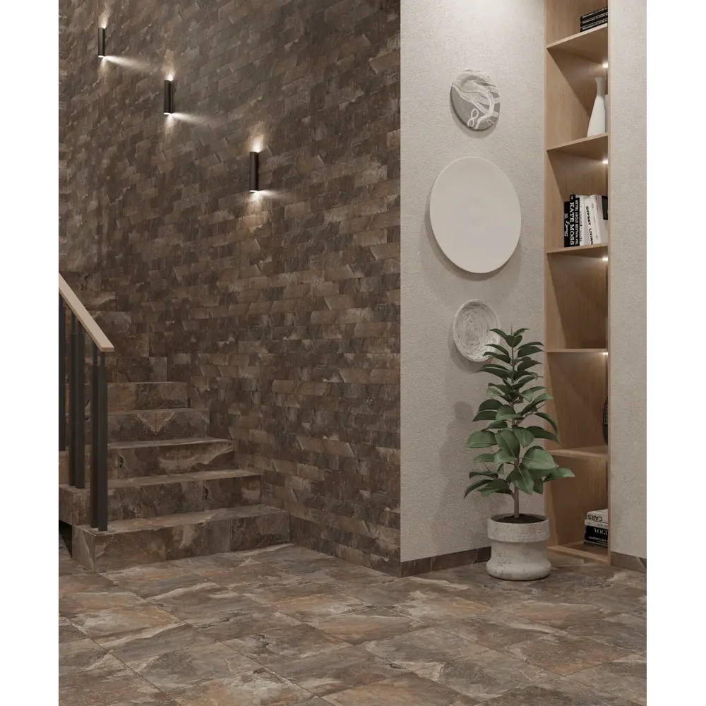 Глазурованная клинкерная плитка Керамин Касл Рок 4 29.8x29.8 см 1.51 м² матовая цвет коричневый Без серии STLM-2134447 - Вид №6