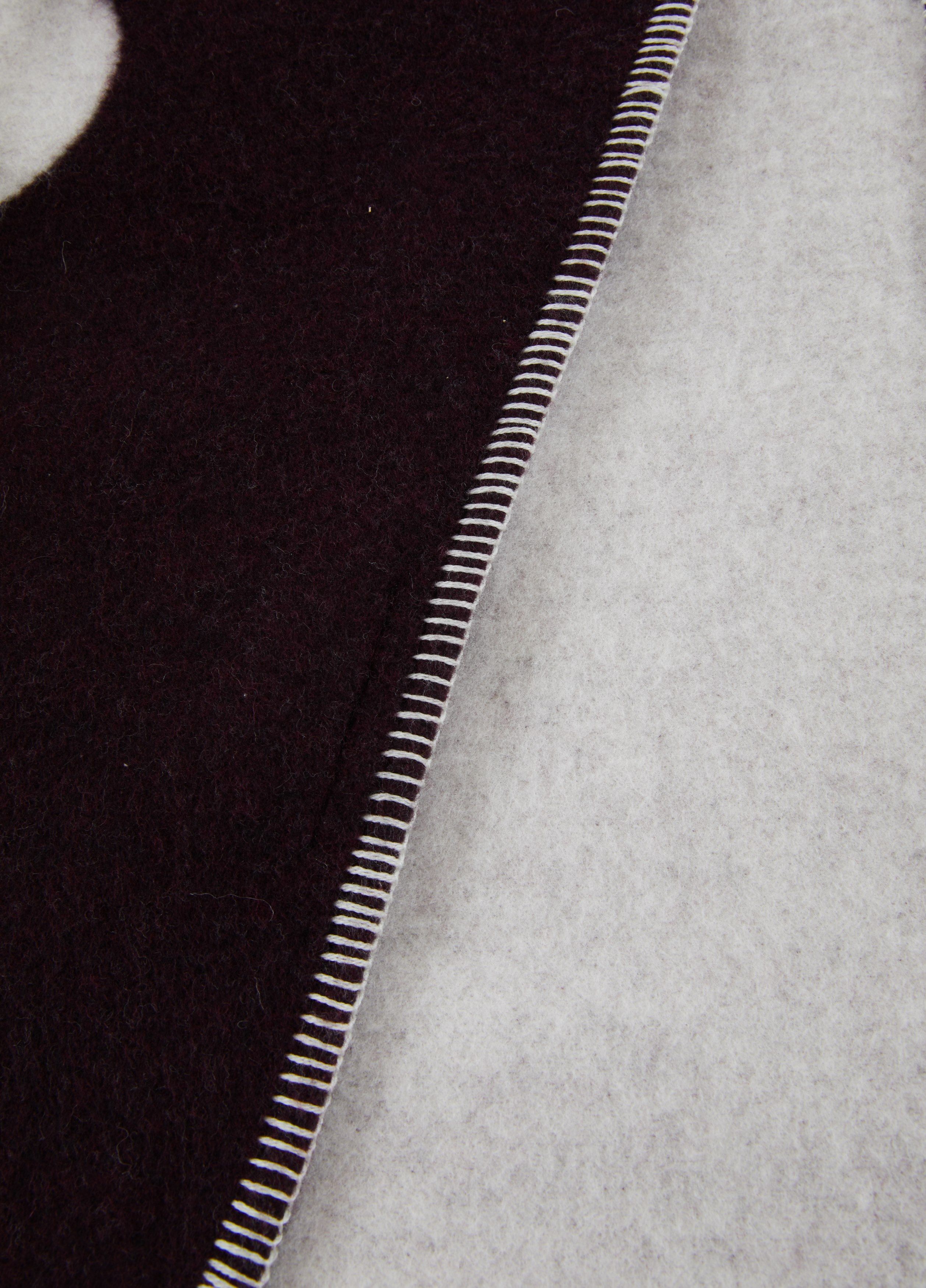 Plaid double face a pois e a righe in lana merino Lanerossi Memory is my Home ARCH-00100382 - Вид №15