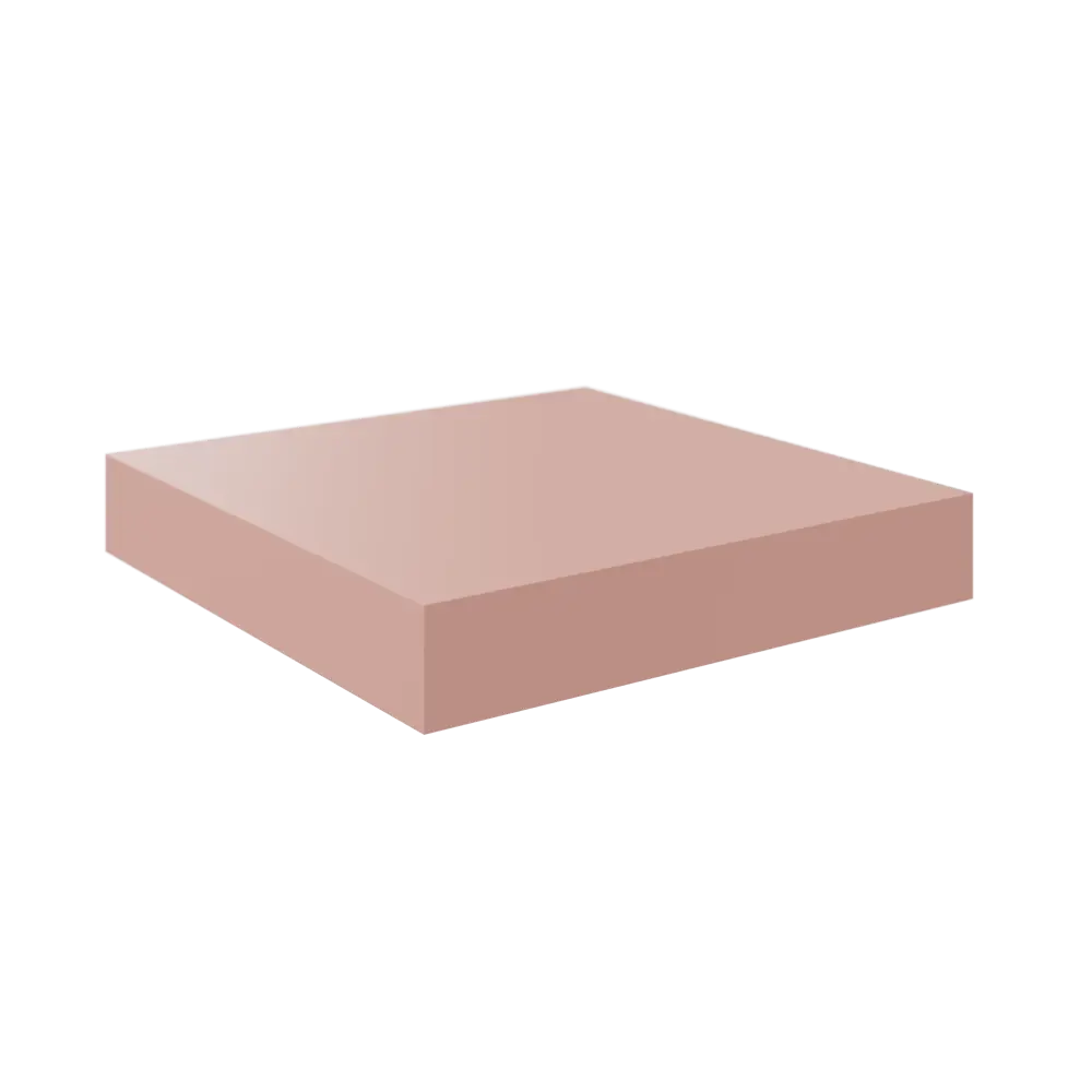 Полка настенная Spaceo Bistro 23x23.5 см МДФ цвет розовый STLM-2053995 - Вид №1