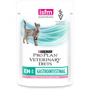 ПР0045319 Корм для кошек Veterinary Diets EN для взрослых и котят при нарушениях ЖКТ, лосось пауч 85г Pro Plan