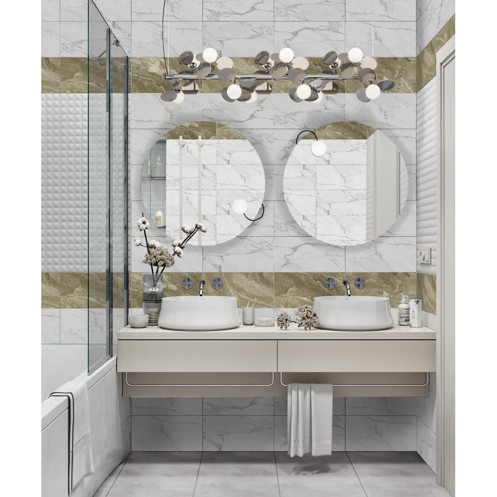 Настенная плитка Culto Asana Stone 20x40 см 1.2 м² цвет коричневый STLM-2178928 - Вид №4