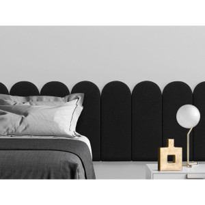 Стеновая панель Velour Black цвет черный 30х60см 2шт TARTILLA
