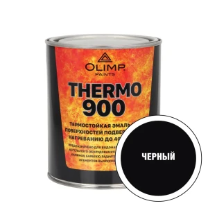 Эмаль термостойкая ОЛИМП цвет черный 0.8 л
