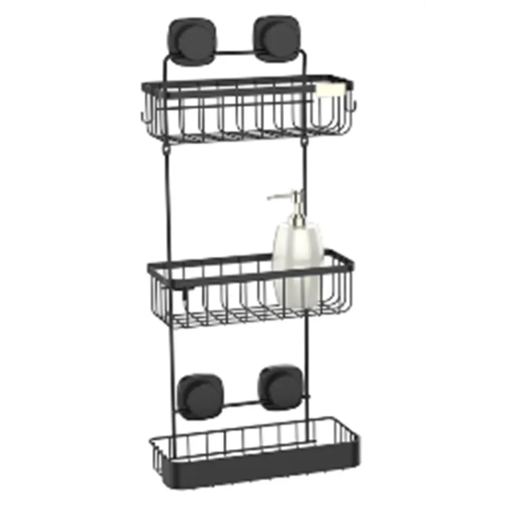 Полка для душа Iddis Soul LM006WC3Bi44 3 яруса цвет черный STLM-2009041 - Вид №6