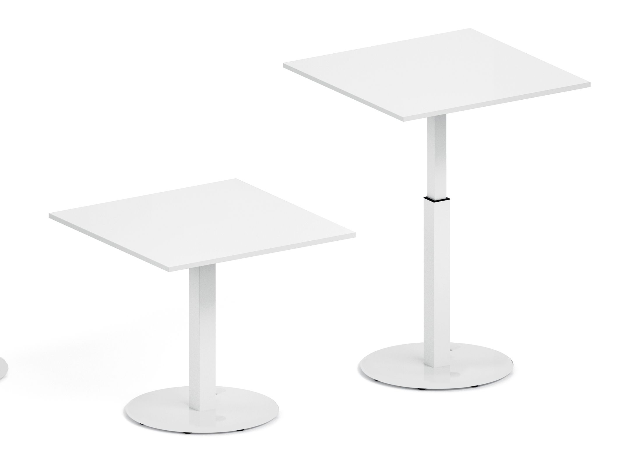 Металлический регулируемый по высоте квадратный стол DVO Complements ARCH-00112420