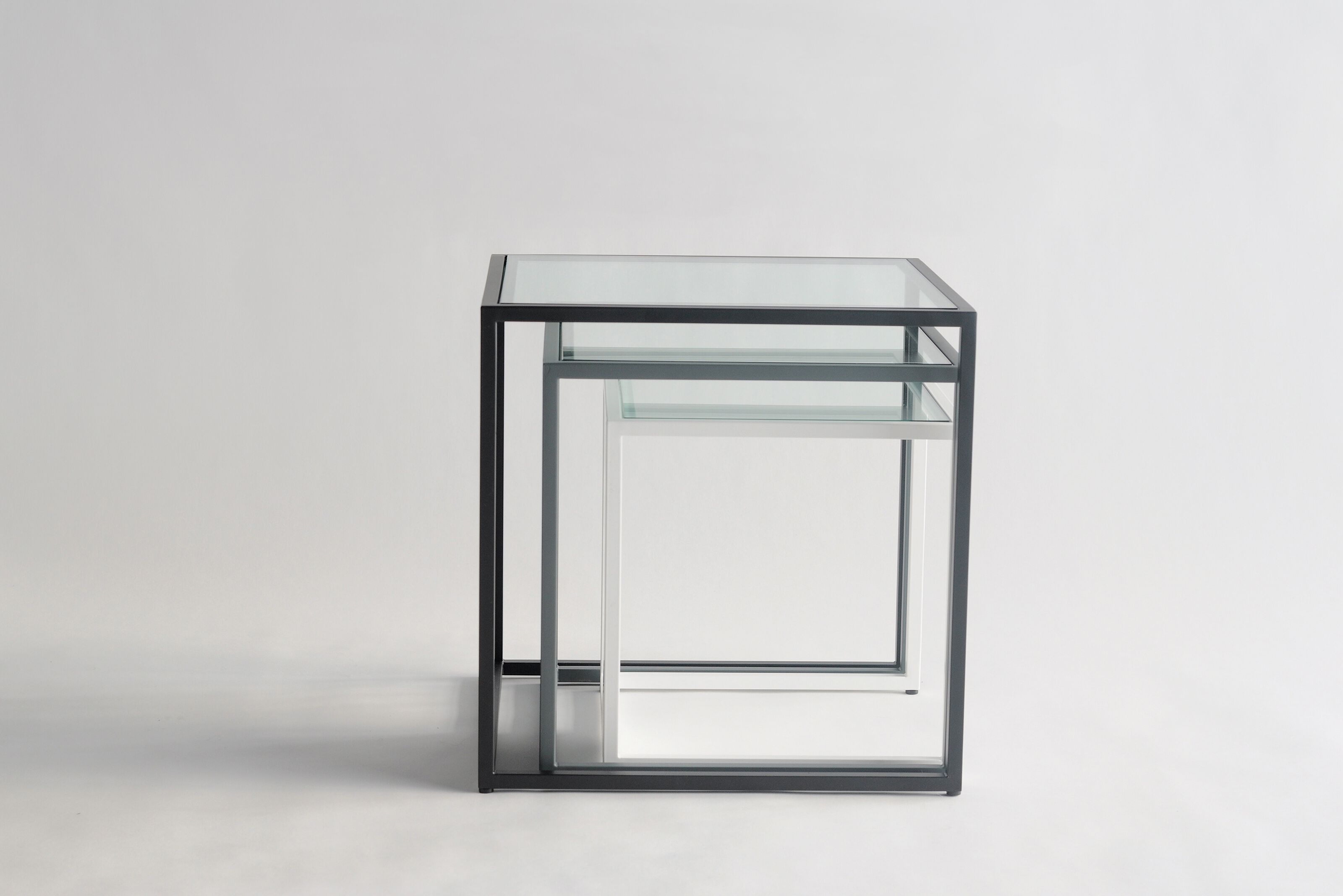 Набор штабелируемых и квадратных столов из стали и стекла Phase Design Half &amp ARCH-00064906 - Вид №3