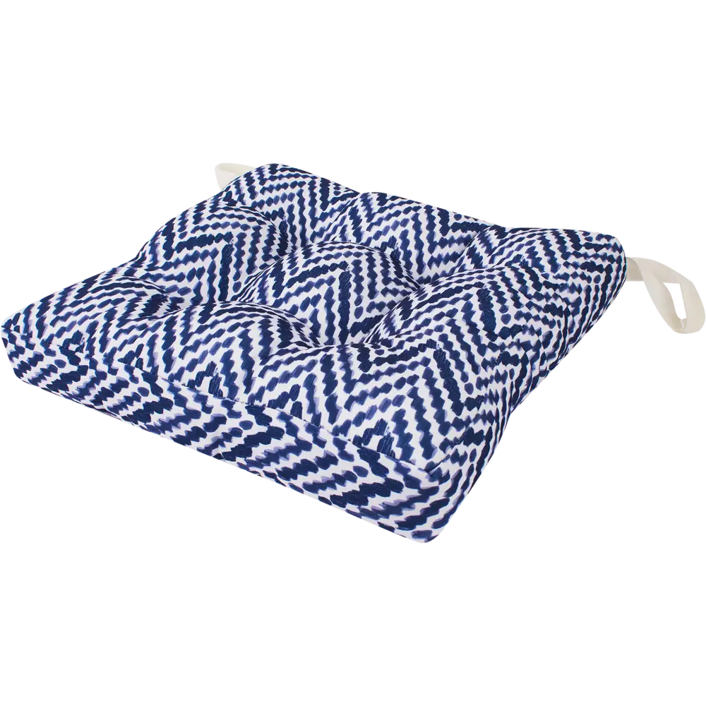 Сидушка для стула «Геометрия», 40х35 см, цвет синий Santreyd STLM-2154638 - Вид №1