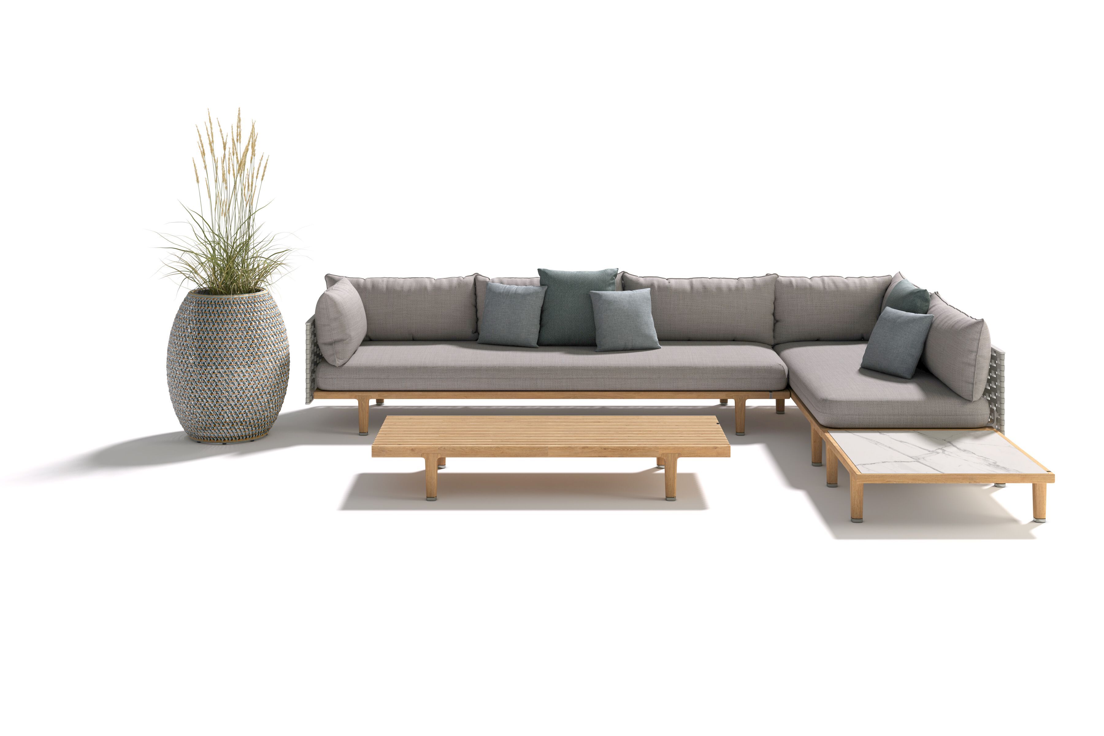 Прямоугольный журнальный столик из тикового дерева DEDON SEALINE ARCH-00050268 - Вид №2