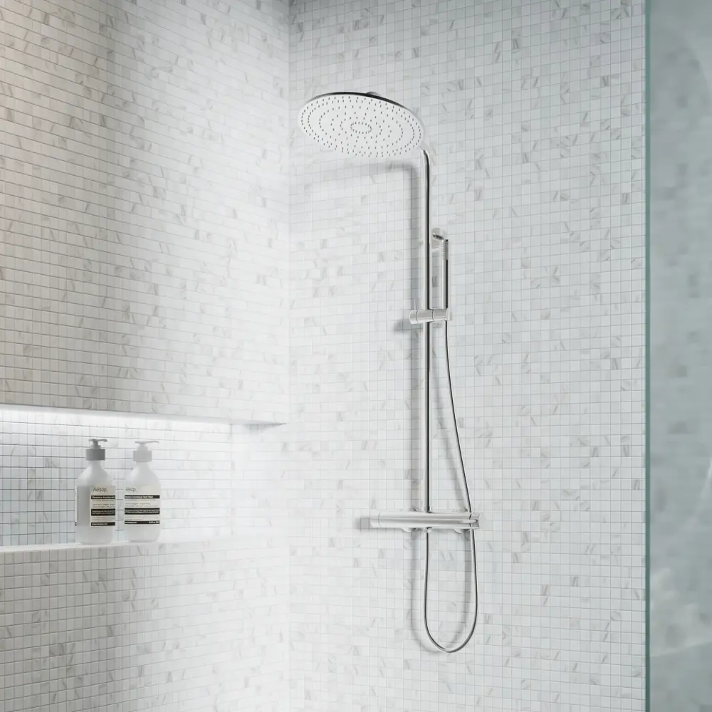 Мозаика Marble Antislip стекломасса 31.1x4.9 см цвет белый Santreyd Мозаика Onix STLM-2029929 - Вид №5