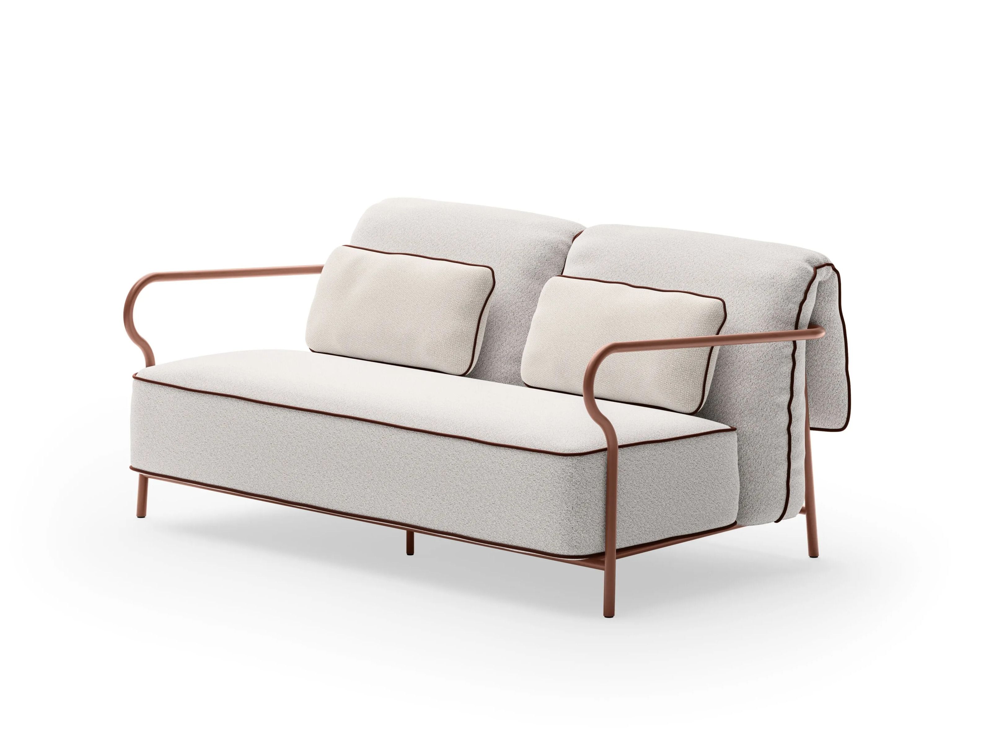 2-местный алюминиевый садовый диван Unopiù Salò ARCH-00135570