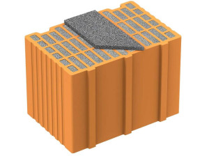 Теплоизоляционный кирпичный блок