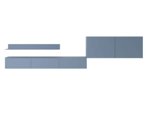 Модульная стена установленная оборудованная стена