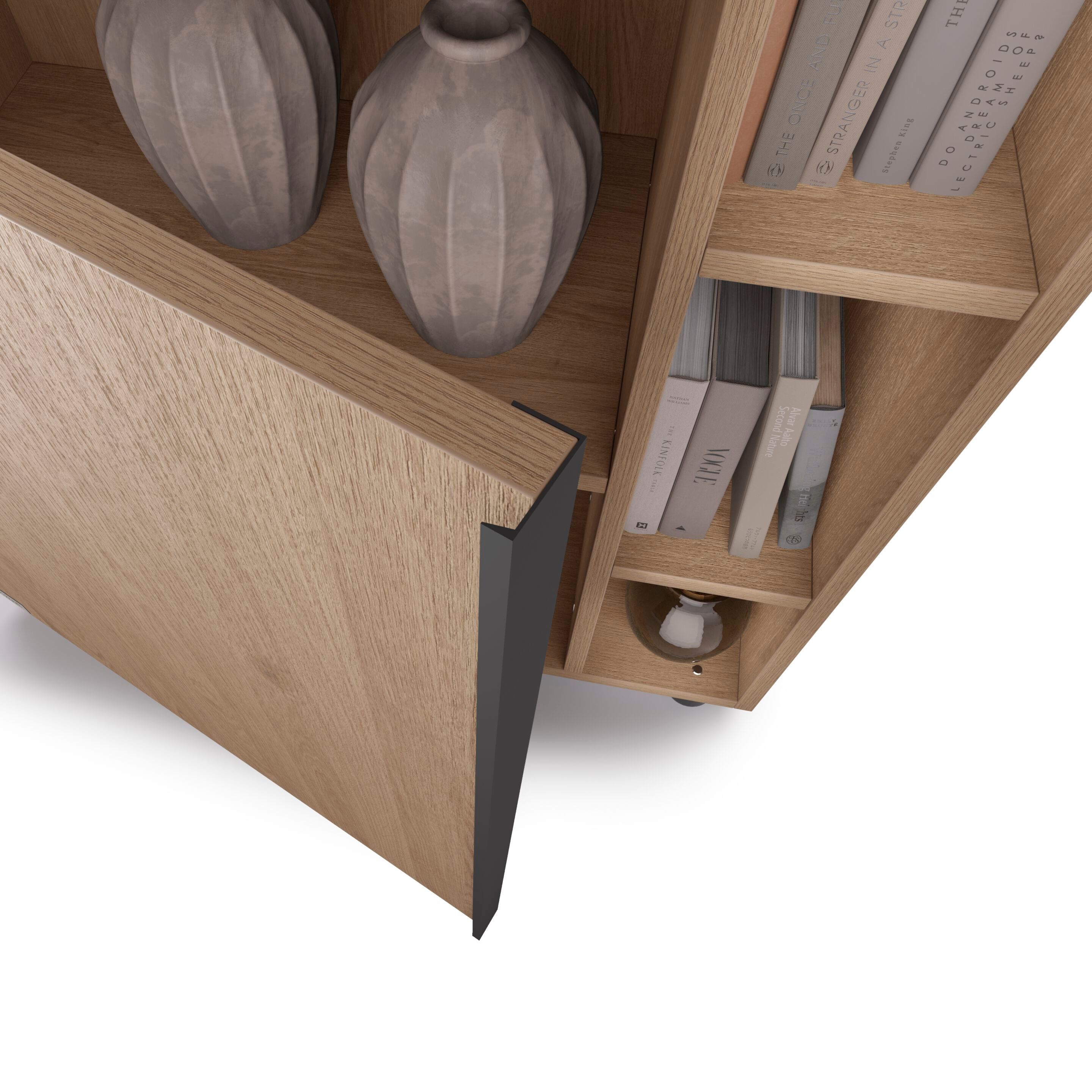 Настенный книжный шкаф из меламинированного материала Mobili Fiver ROMINA ARCH-00138664 - Вид №40