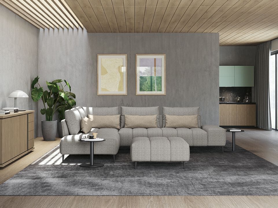 Модульный тканевый диван Febal Casa подпись ARCH-00038701