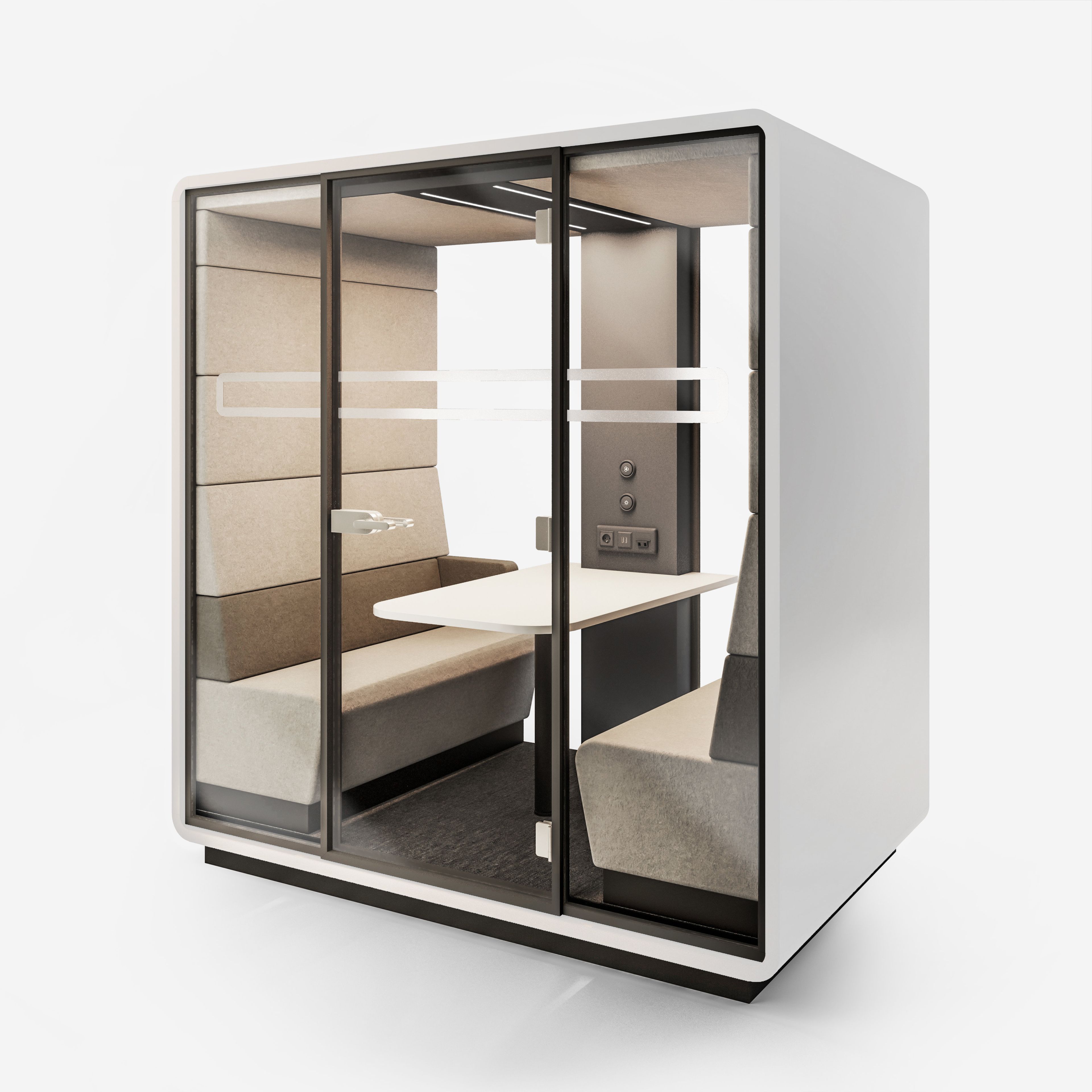 Многосторонняя акустическая офисная кабина со встроенным освещением Mikomax Smart Office Hushoffice ARCH-00086277 - Вид №25