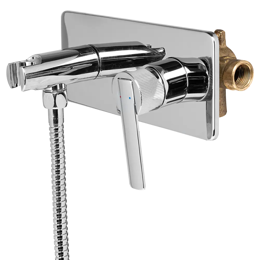 Гигиенический душ KONSENSA Теано набор со смесителем цвет хром STLM-2068816 - Вид №3