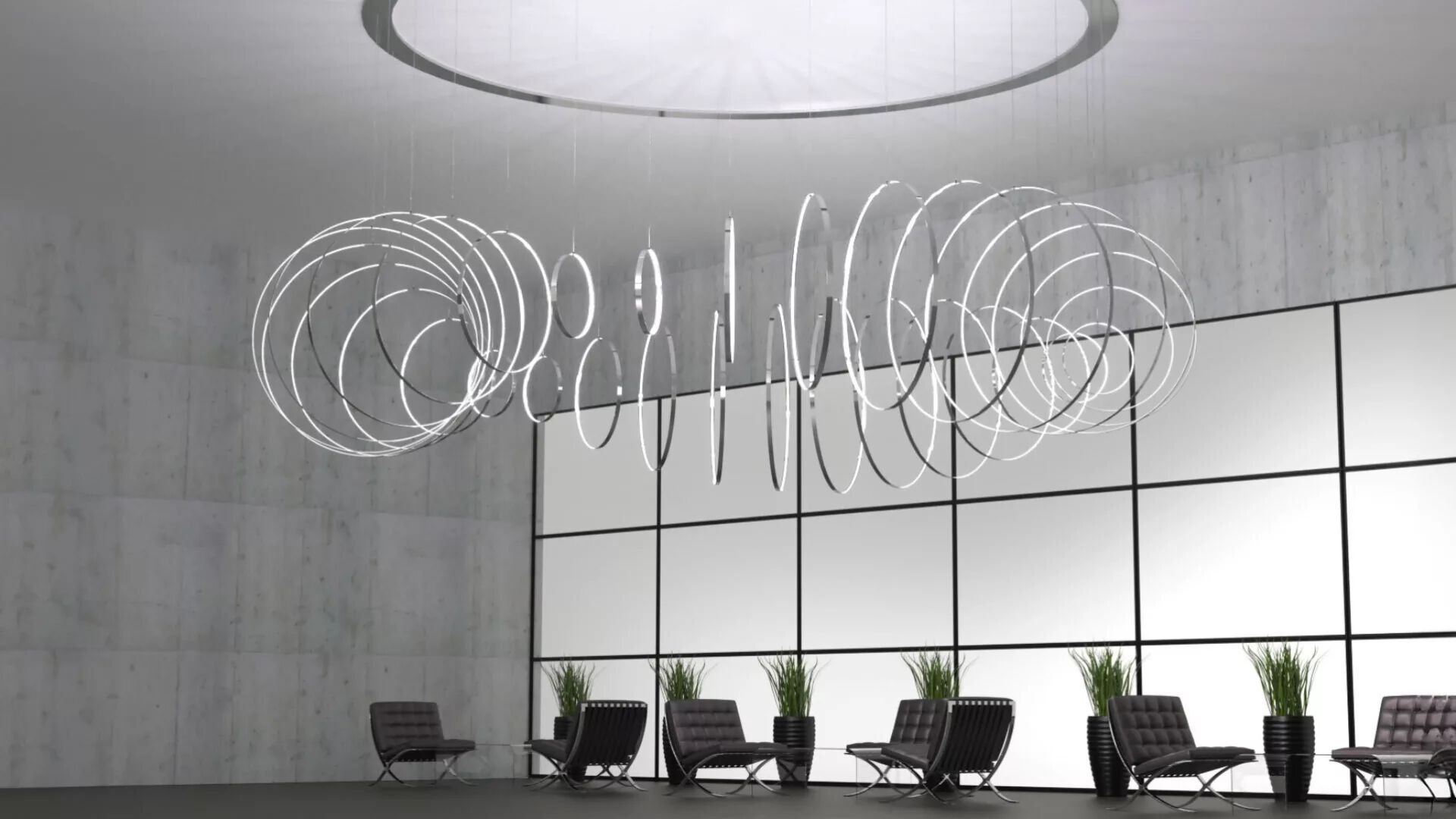 Металлический подвесной светильник ZAVA кольца ARCH-00108379 - Вид №4