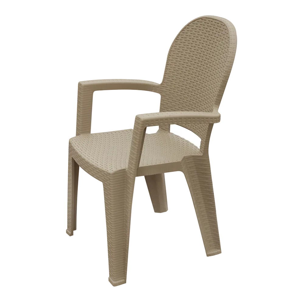 Стул садовый Ротанг СПР М 59x91x52 см пластик мокко 89095052 STLM-2044114 Santreyd 