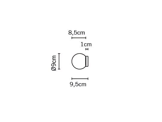 Настенный светильник / потолочный светильник из дутого стекла Fabbian Lumi Sphere ARCH-00016586 - Вид №4