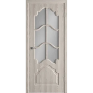 Дверь межкомнатная Венеция остекленная ПВХ ламинация цвет дуб фраппе 90x200 см (с замком и петлями)