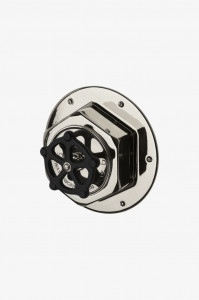 RGTH01 Облицовка термостатического регулирующего клапана регулятора с черной ручкой колеса Waterworks