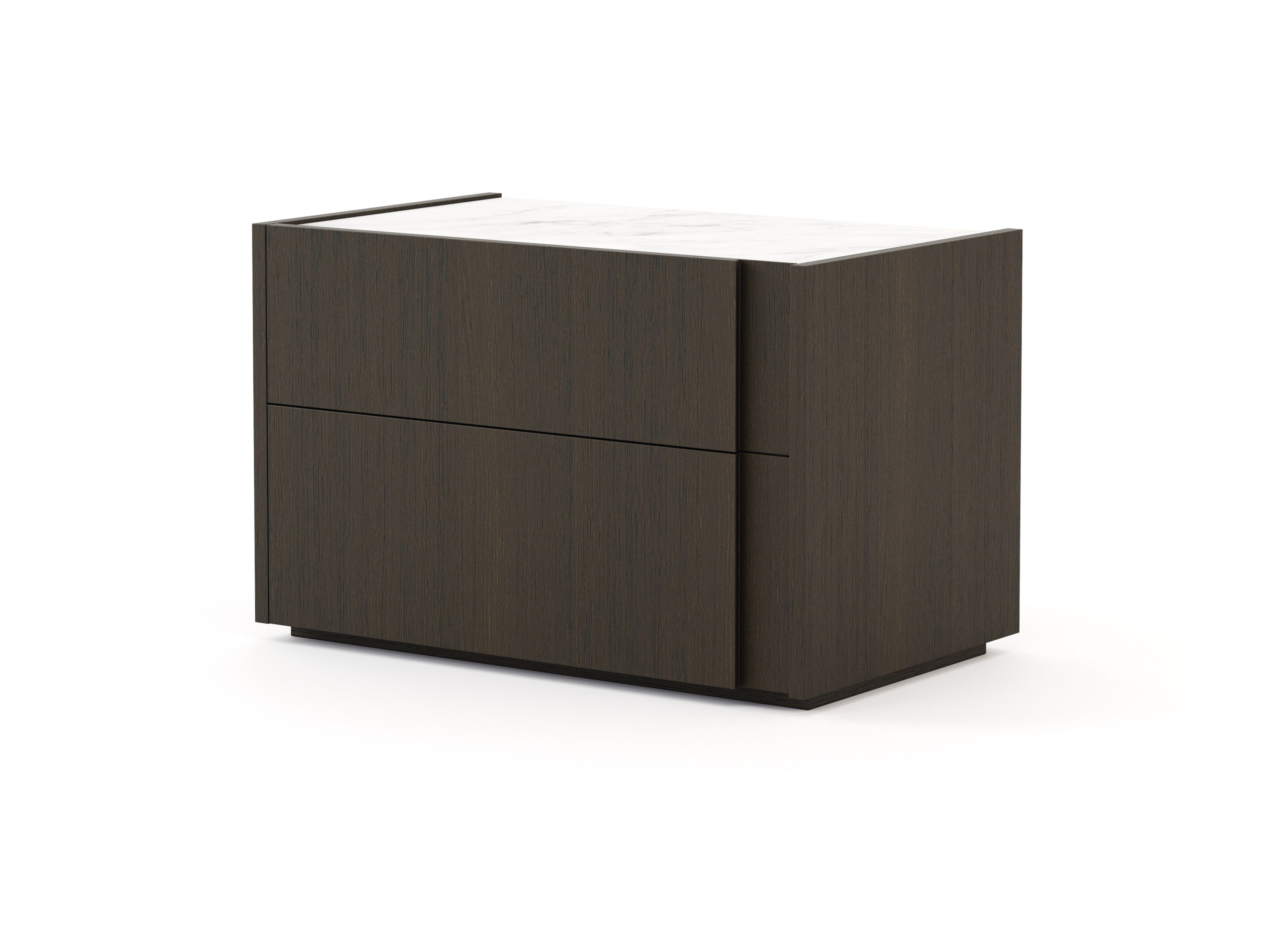 Прямоугольная прикроватная тумбочка из орехового дерева с ящиками Stylish Club Sevilha ARCH-00016888 - Вид №12