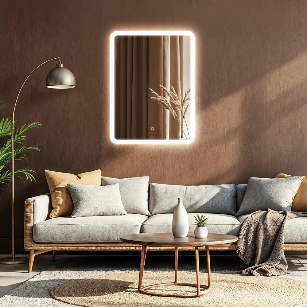 Зеркало в ванную комнату Стелла Лайт 60x80 см с подсветкой Santreyd STLM-2150685 - Вид №3