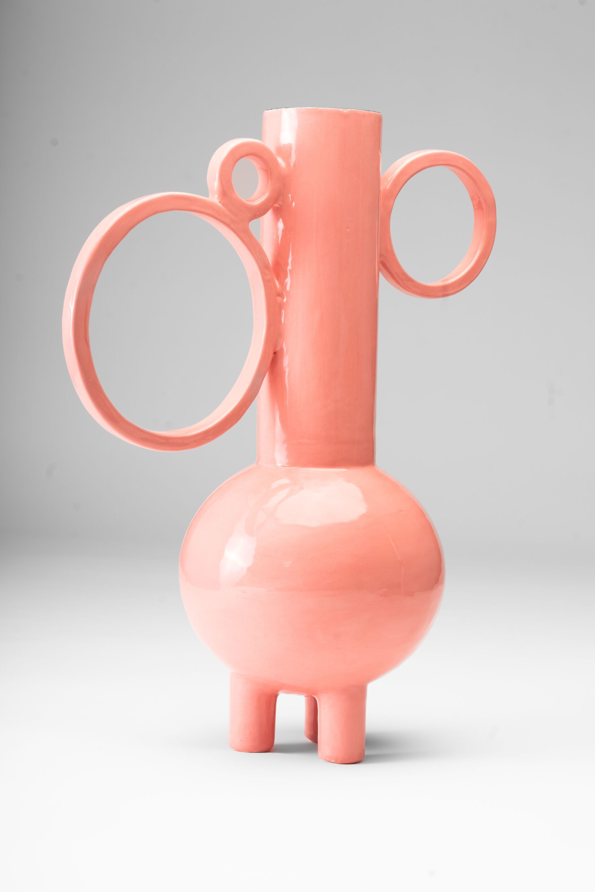 Керамическая ваза ручной работы Paolo Santangelo картезианская ARCH-00005472 - Вид №2