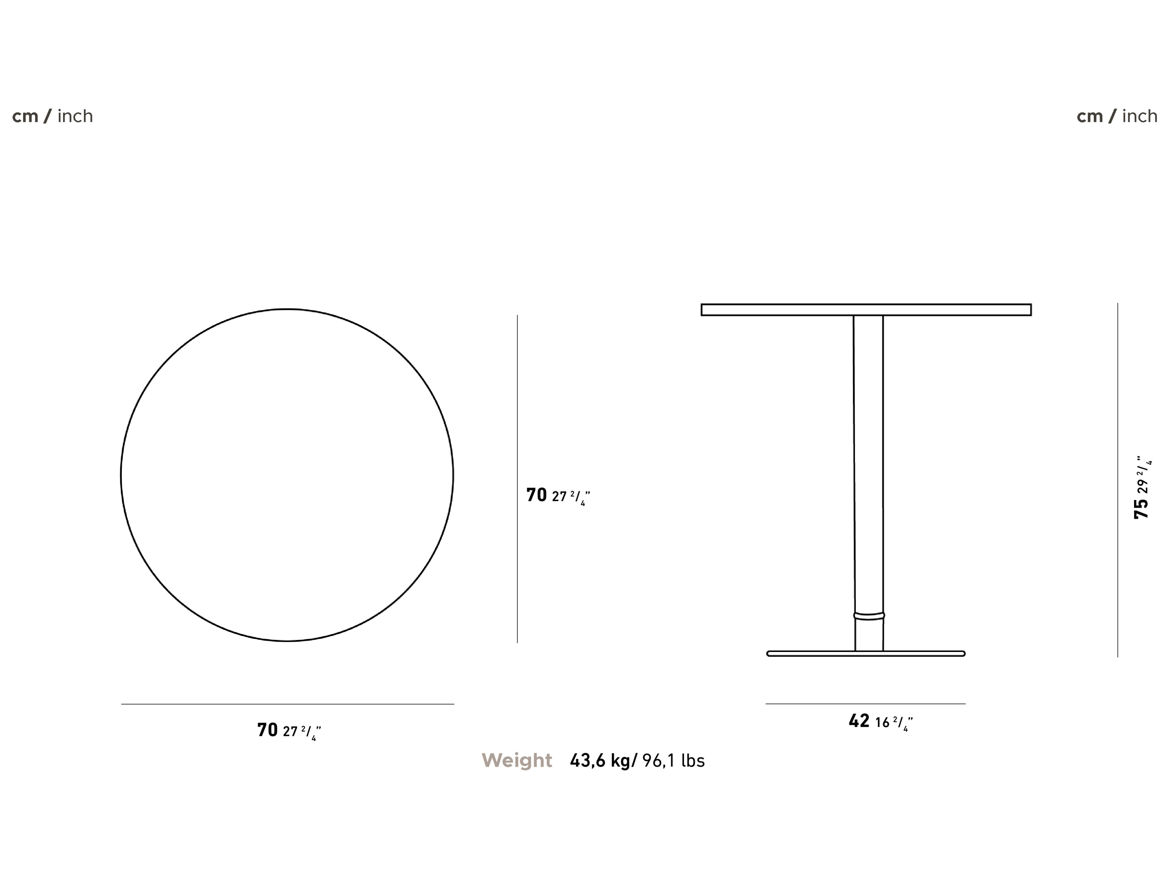 Круглый садовый стол из натурального камня YAAZ Anka ARCH-00107901 - Вид №3