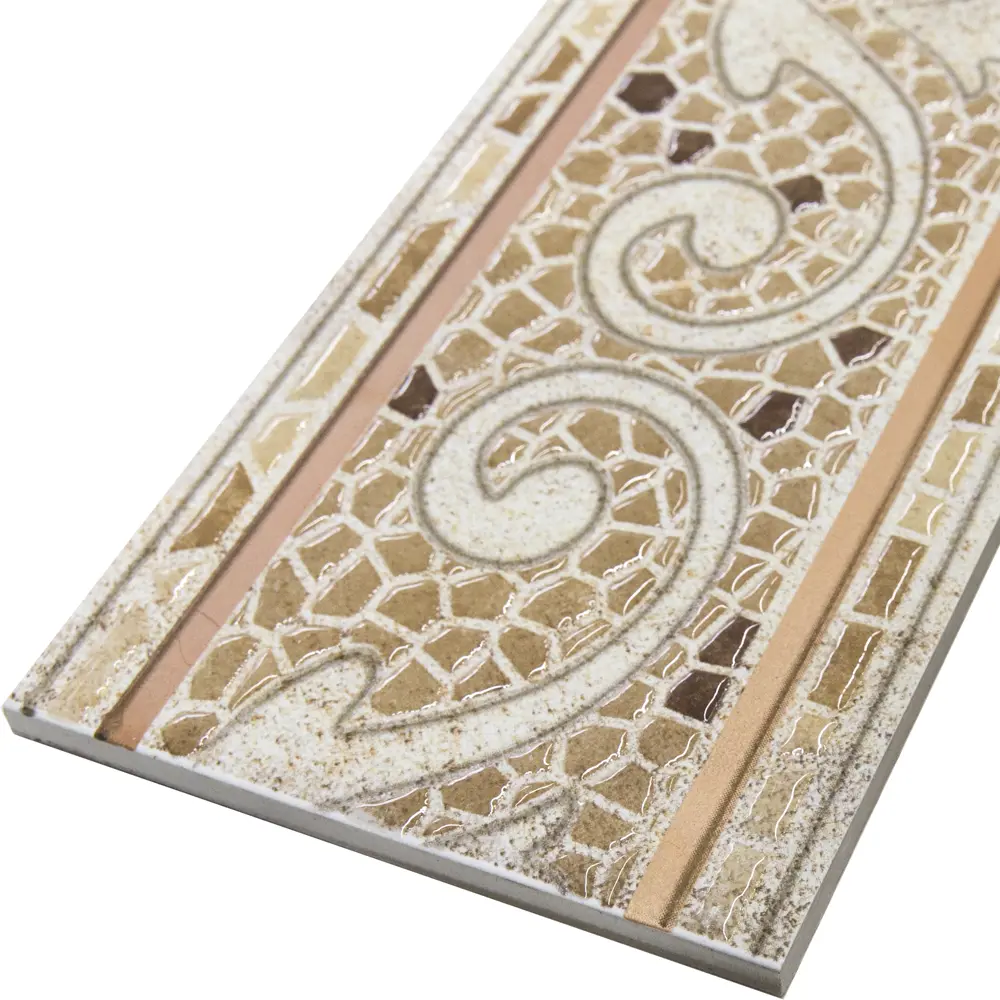 Бордюр напольный LB Ceramics Тенерифе 14x45 см матовый цвет бежевый STLM-2199464 - Вид №1