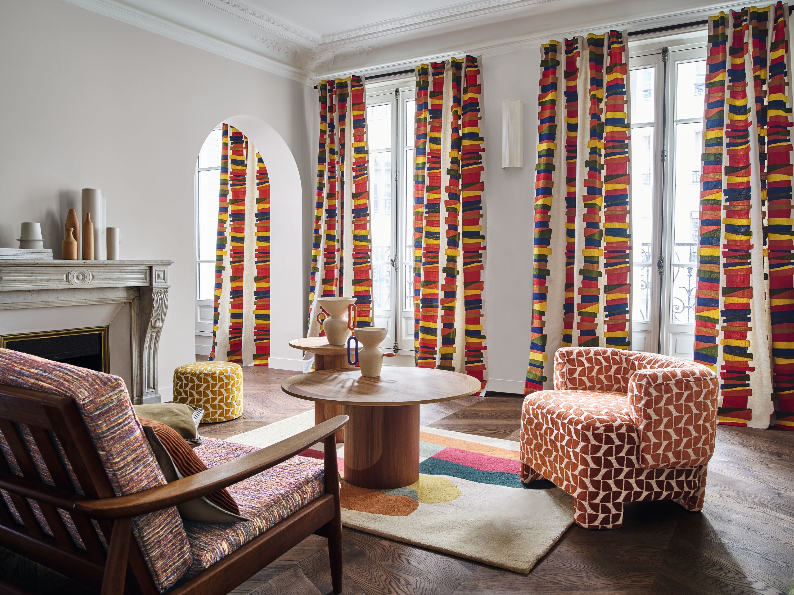 Многоцветная ткань Casamance Valvidia ARCH-00023256 - Вид №2