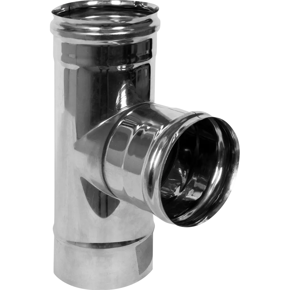 Тройник 90 градусов Ferum 115 мм 0.5 м нержавеющая сталь STLM-2133389