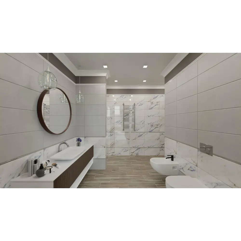 Плитка настенная Sheer Light 30x60 см 1.62 м² цвет серый Santreyd STLM-2182851 - Вид №4