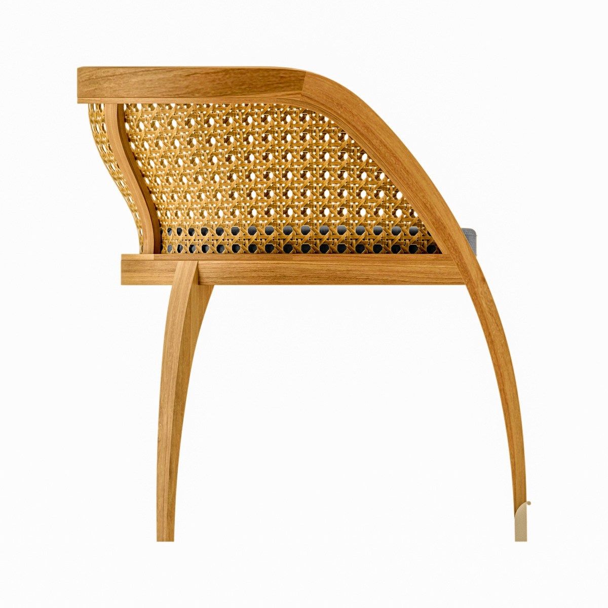 Стул для сада из тикового дерева с подлокотниками ASTELLO Coquelicot ARCH-00085298 - Вид №3