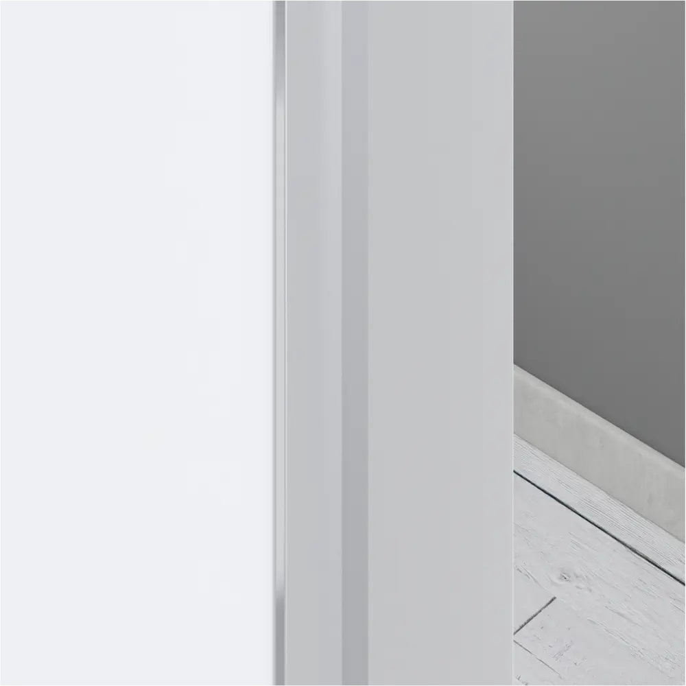 Дверь межкомнатная глухая без замка и петель в комплекте Invisible 60x200 см обратное открывание правое цвет белый VFD STLM-2176481 - Вид №3